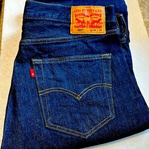 Levi 501  36 x 36 New Never worn. Straight Leg Original Rivited